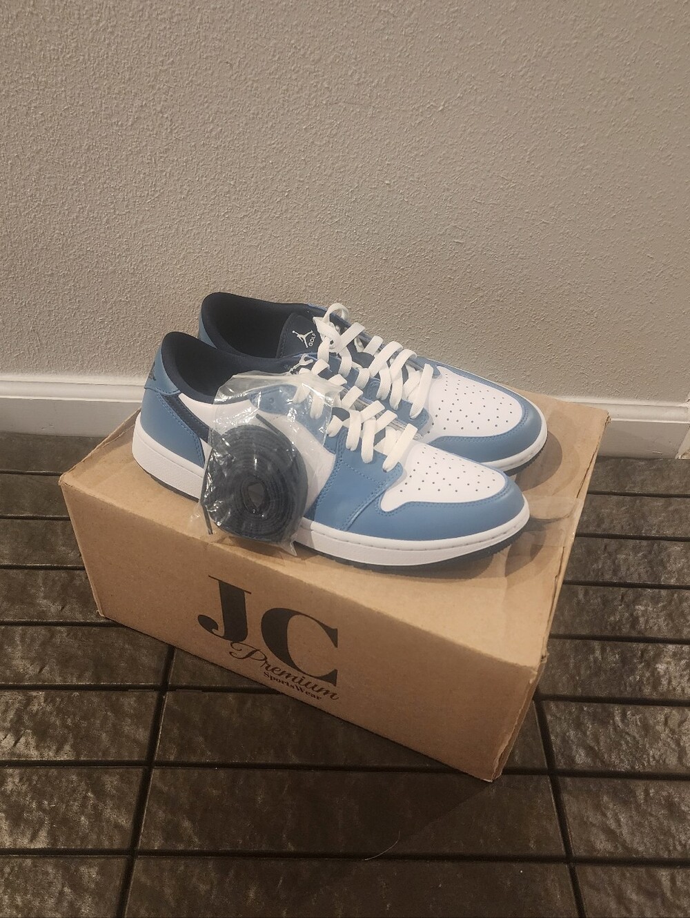 Men's Air Jordan 1 Low Golf 'Aegean Storm' - Picture 10 of 15